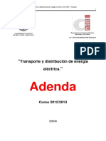 Adenda Transporte y Distribución 2012, 2013