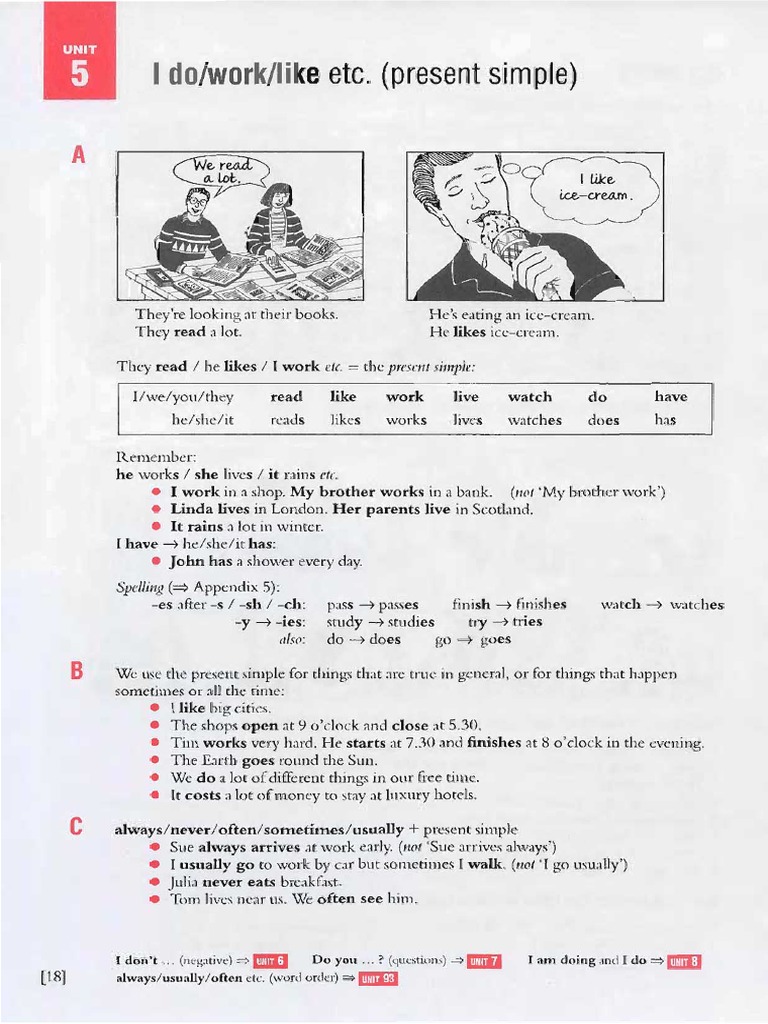 Present Simple Cambridge | PDF
