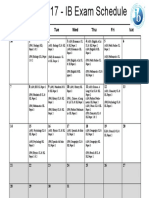 May 2017 - IB Examination Calendar