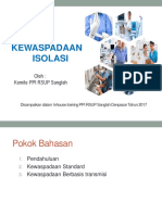 Materi Kewaspadaan Isolasi Inhouse Training 2017 (Recovered) PDF