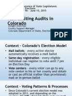 Risk-limiting Audits in Colorado