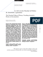 BRENES, Carmen Sofia - The Practical Value of Theory, Teaching Aristotles.pdf