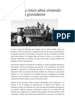 Setenta y Cinco Años Viviendo de Forma Providente