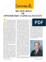 Ditoria: The New Role OF Optometric Clinical Faculty