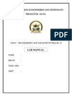 Lab Manual Front Page