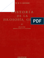 Guthrie W K C - Historia De La Filosofia Griega Tomo V Platon Segunda Epoca Y La Academia.pdf