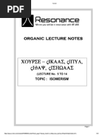 Org Nic Lecture Notes: Topic: Isomerism