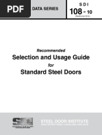 Selection and Usage Guide Standard Steel Doors: Recommended