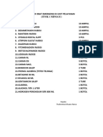 Daftar Obat Emergensi Di Unit Pelayanan