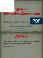 Referat Peritonitis Generalisata SLIDE