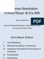 2. Pelayanan Kesehatan Primer (Prof. Agus Suwandono)