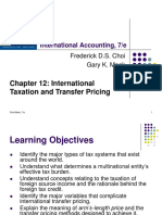Chapter 12: International Taxation and Transfer Pricing