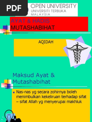 Ayat Hadis Mutashabihat