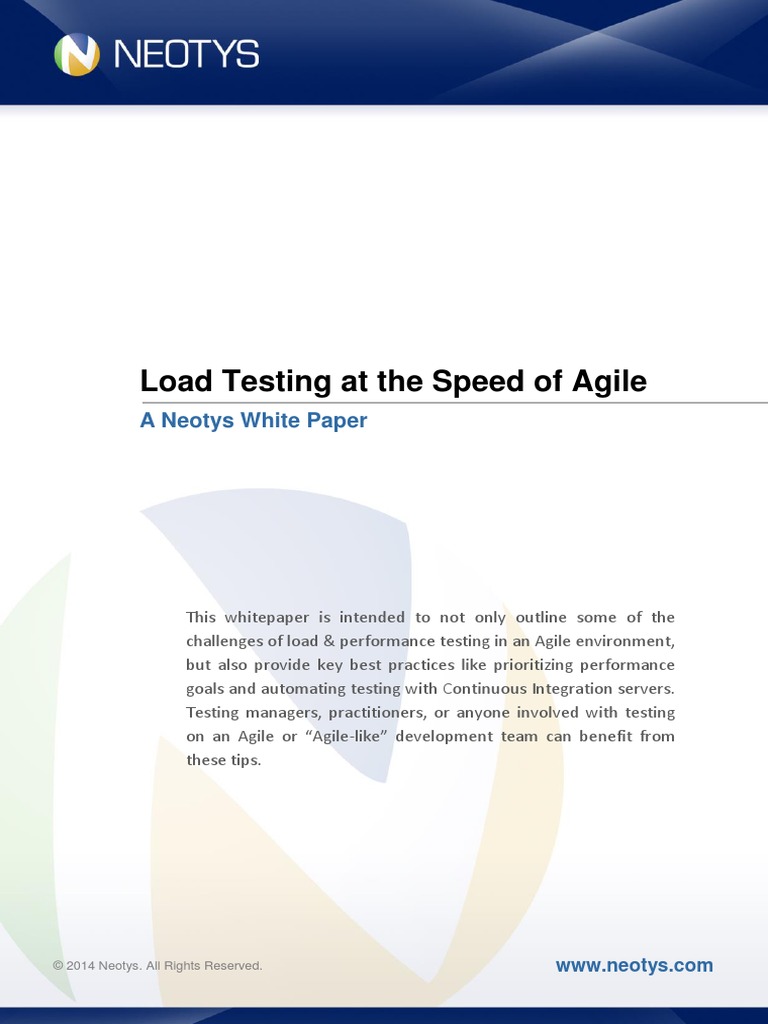 Neotys Whitepaper Agile Load Testing en PDF | PDF | Business