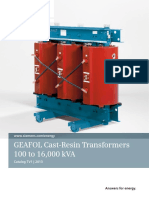Catalog - TV1 - GEAFOL - Cast-Resin - Transformers 100 To 16,000 kVA PDF