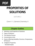 Properties of Solutions