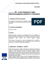 CDMA450 - A Low Frequency Radio Based Broadband Solution in Värmland