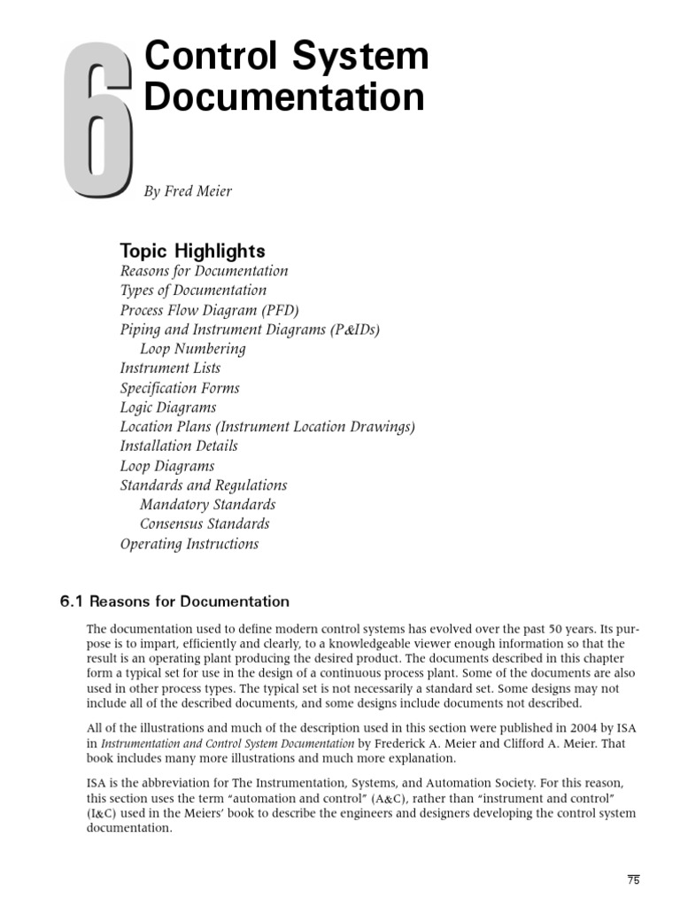 Control System Documentation | PDF | Instrumentation | Dangerous Goods