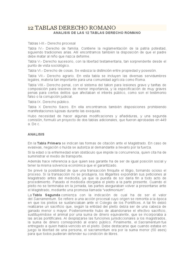12 Tablas Derecho Romano Copia