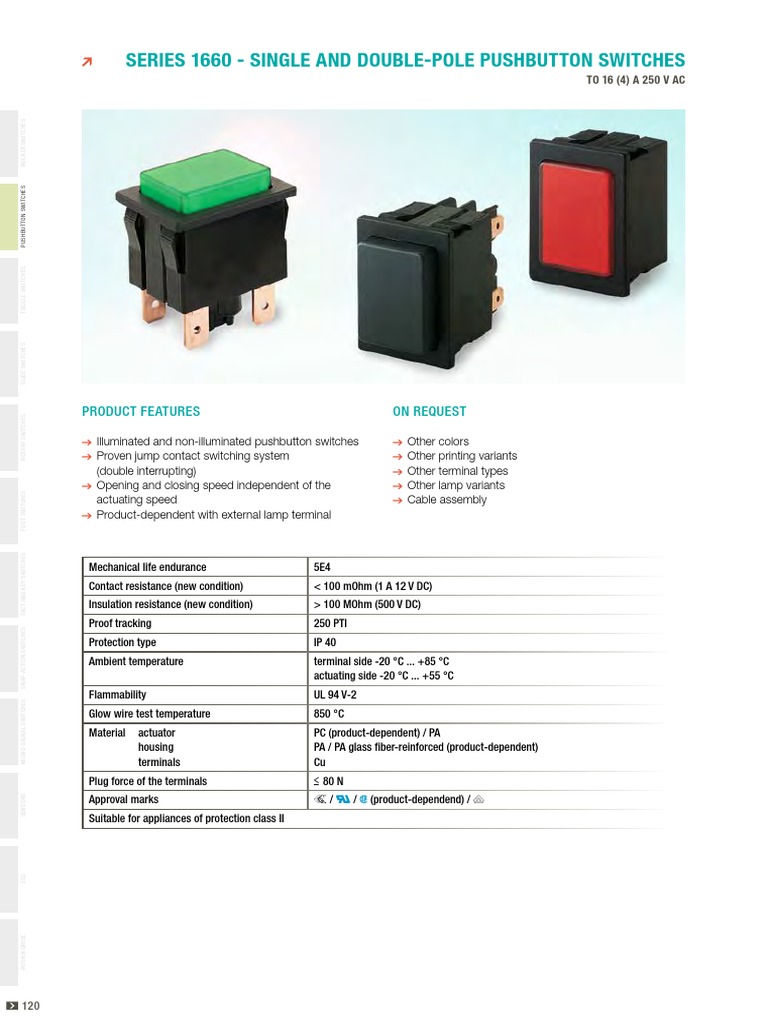 Marquardt 1663.0101 Datasheet PDF | PDF