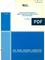 Survey of Processes For High Temperature-High Pressure Gas Purification - OCR PDF
