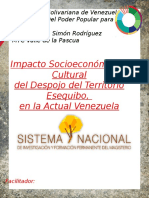 Impacto Socioeconómico y Cultural Del Despojo Del Territorio Esequibo, en La Actual Venezuela.