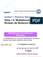 1.3 Multiplicacion y Division