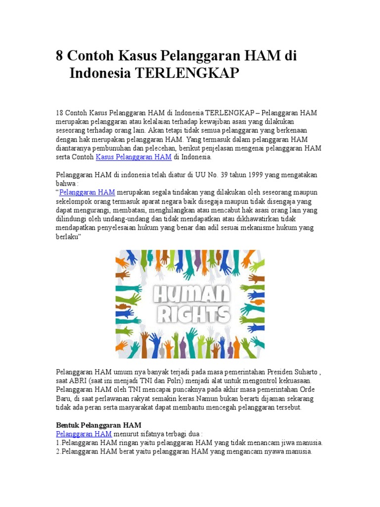Tindakan pelanggaran yang terjadinya adalah…. berikut untuk mengatasi termasuk dapat ham tidak yang dilakukan Latihan Soal Tindakan pelanggaran yang terjadinya adalah…. berikut untuk mengatasi termasuk dapat ham tidak yang dilakukan Latihan Soal