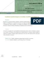 Cuestiones Epistemológicas Vinculadas Al Análisis de Inteligencia