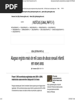 Alagoas Registra Mais de Mil Casos de Abuso Sexual Infantil Em Nove Anos _ Geral _ Gazetaweb