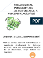 Corporate Social Responsibility and Financial Performance: A Conceptual Overview