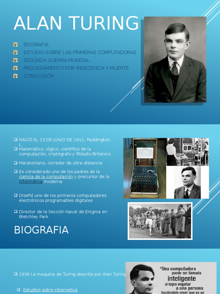 Alan Turing | PDF | Alan Turing | Áreas de informática