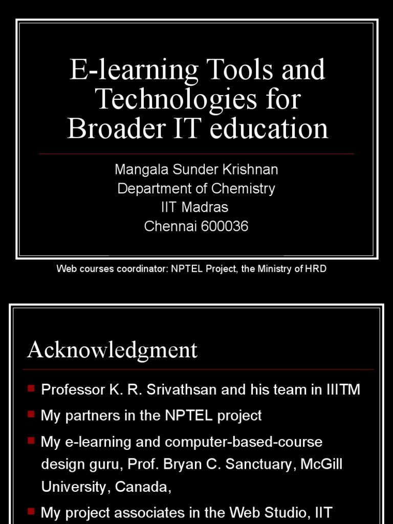 ELearning Tools and Technologies For Broader IT Education PDF
