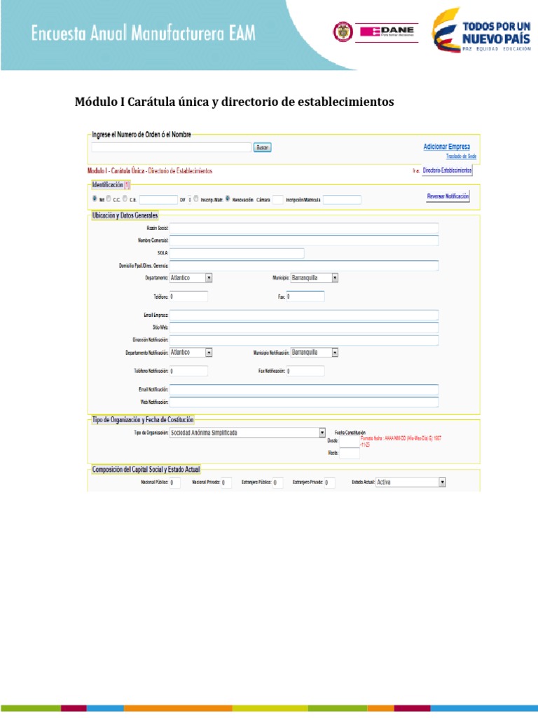 Formulario EAM | PDF | Negocios | Finanzas y dinero