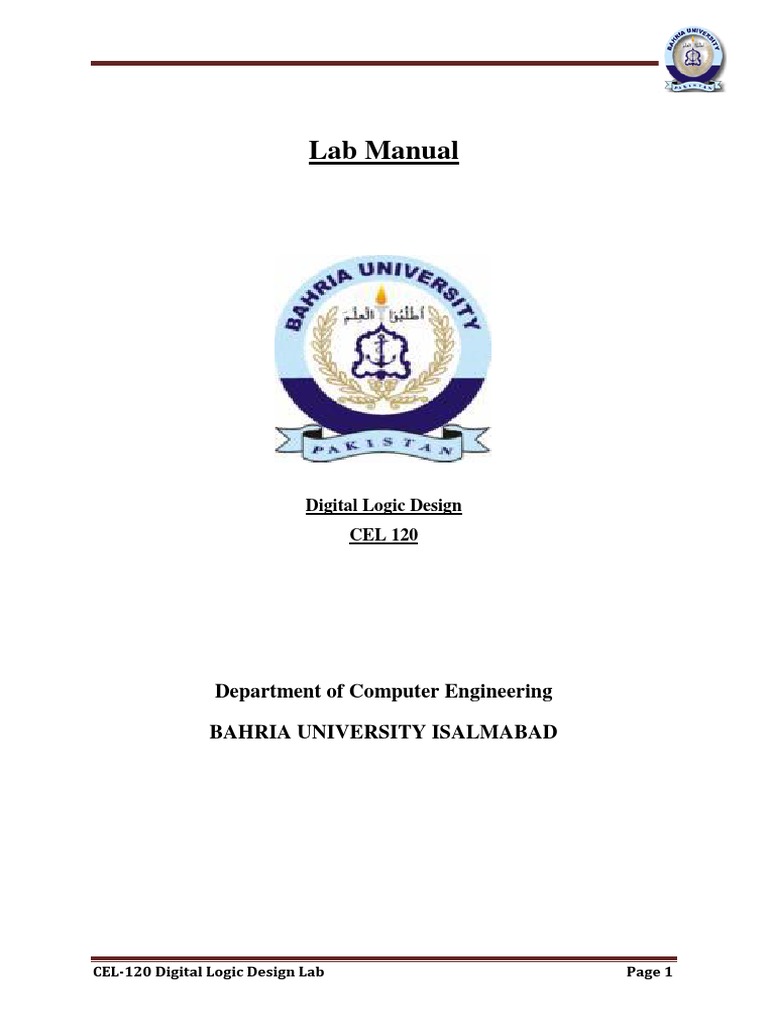 DLD LAB MANUAL New Verilog Spring 2017 PDF Download Free PDF