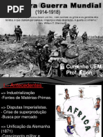 11 - Primeira Guerra Mundial (1914 _ 1918). 12 - e a Revolução Russa 1817