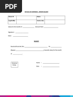 Salary Reimbursement Form-Driver Salary