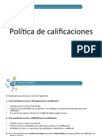 Política de calificaciones