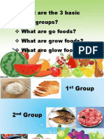 What Are The 3 Basic Food Groups? What Are Go Foods? What Are Grow Foods? What Are Glow Foods?