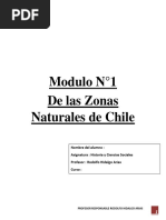 Modulo N°1 Zonas Naturales de Chile