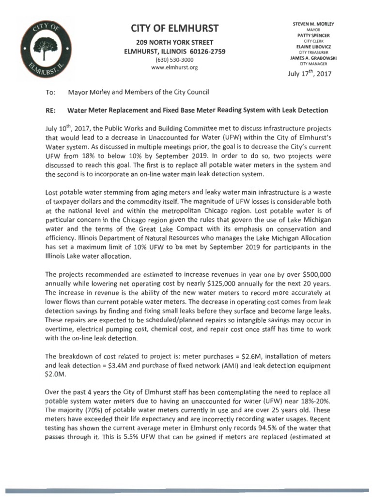 Water Meter Report Water Supply Network Leak