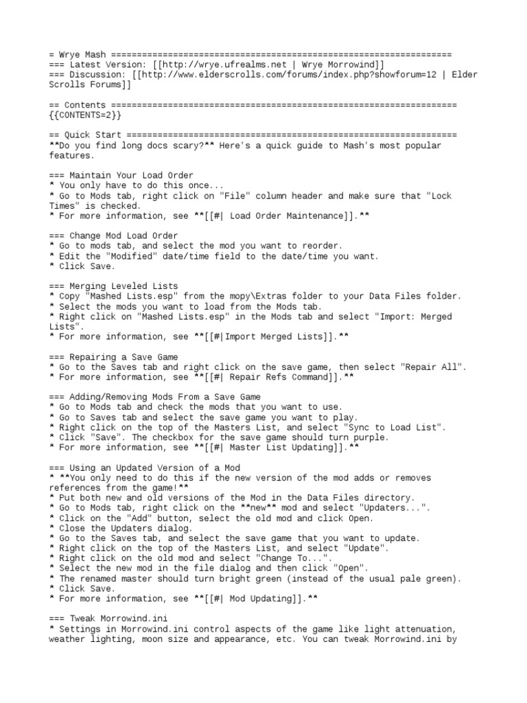 Morrowind leveled list merger