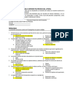 Biologia Nutricion Examen Ingreso Octubre