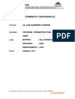 Memoria Descriptiva Levantamiento Topografico Juan Guerrero Quimper