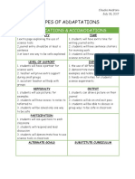 Types of Adapatations Web