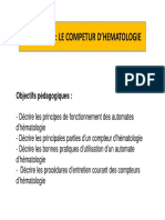 Maintenance Appareils Hematologie PDF