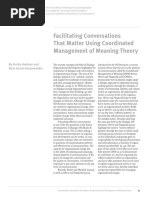 Facilitating Conversations That Matter Using Coordinated Management of Meaning Theory