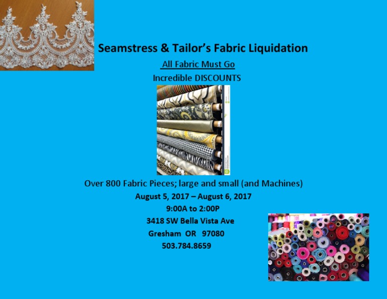 Fabric Liquidation Flyer PDF