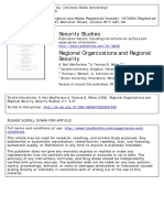 McFARLANE - Regional Organizations and Regional Security