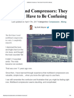 Multiband Compressors - They Doesn't Have To Be Confusing